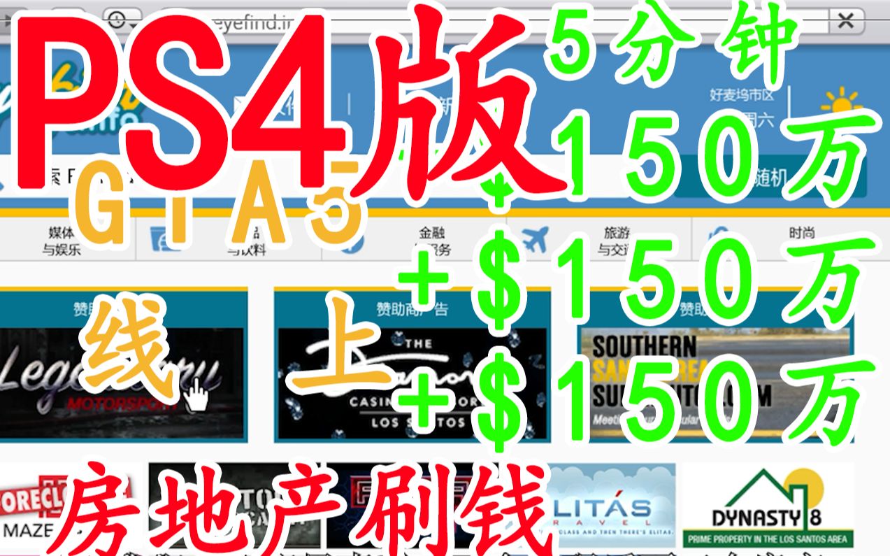 最新PS4版GTA5刷钱攻略，高效赚钱技巧大揭秘