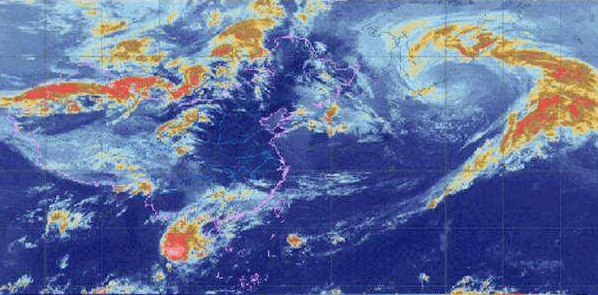 最新气象卫星动态云图