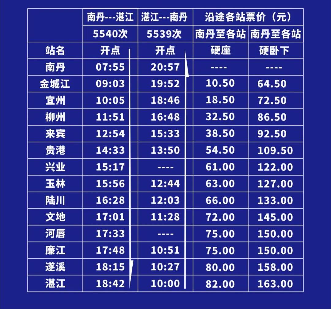 内江高铁最新时刻表