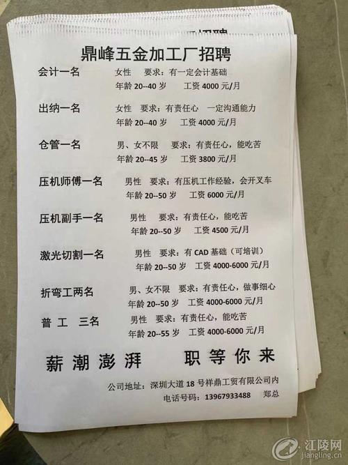 最新急招招聘喷锌工