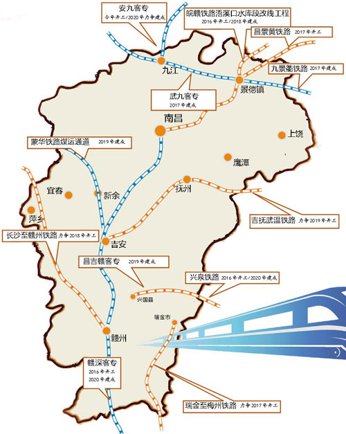 江西发改委最新鹰梅铁路走向