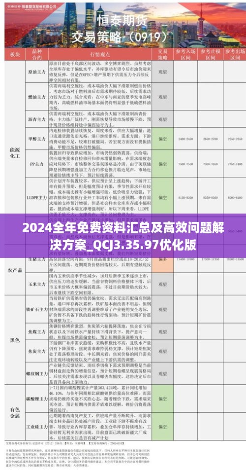 2024全年资料免费大全|精选解释解析落实