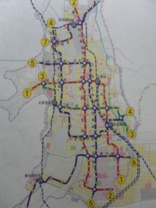 太原市地铁最新规划图