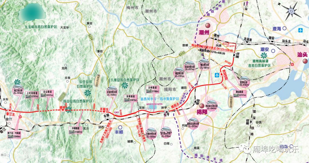 汕梅高铁最新线路图