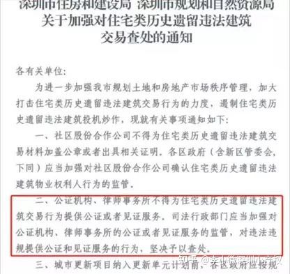 深圳市小产权房最新政策